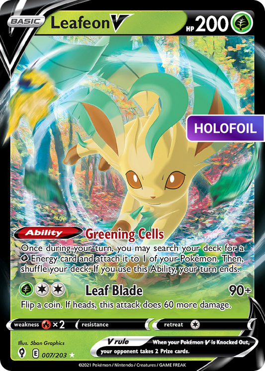Leafeon V (EVS) #007 [EN/H] s/o