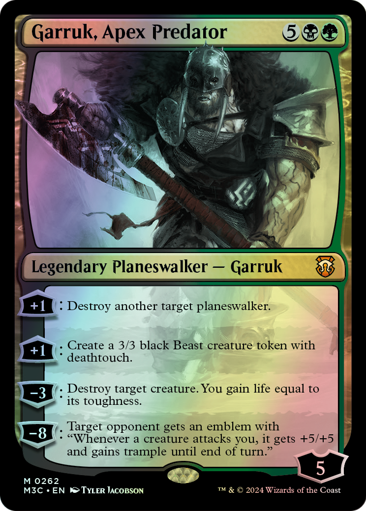 Garruk, Apex Predator - Ripple Foil (M3C) #262 [EN/F]