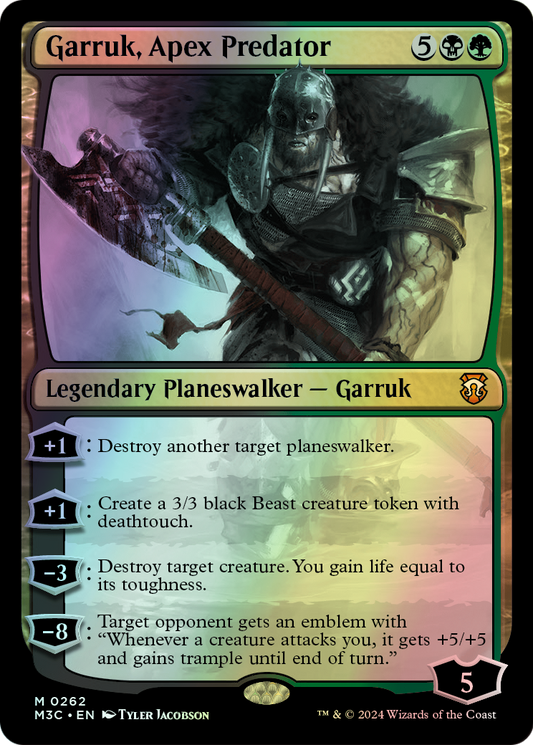 Garruk, Apex Predator - Ripple Foil (M3C) #262 [EN/F]