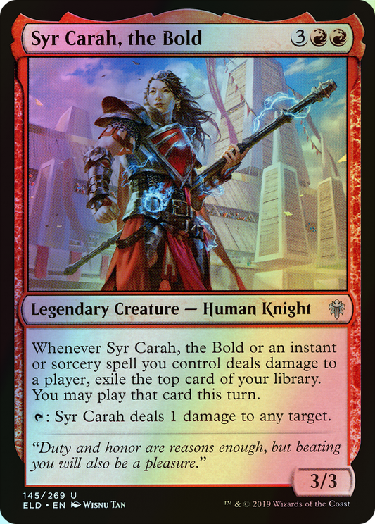 Syr Carah, the Bold (ELD) #145 [EN/F]
