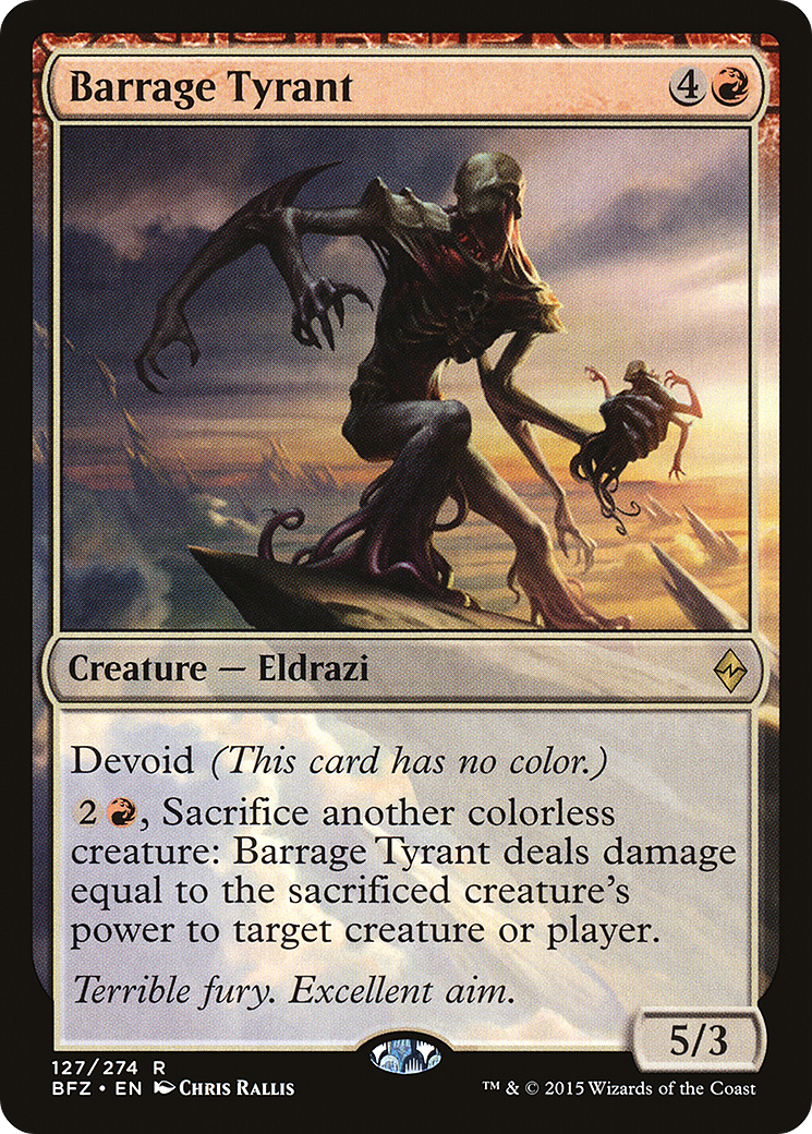 Barrage Tyrant (BFZ) #127 [EN/N]