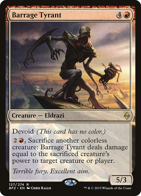 Barrage Tyrant (BFZ) #127 [EN/N]