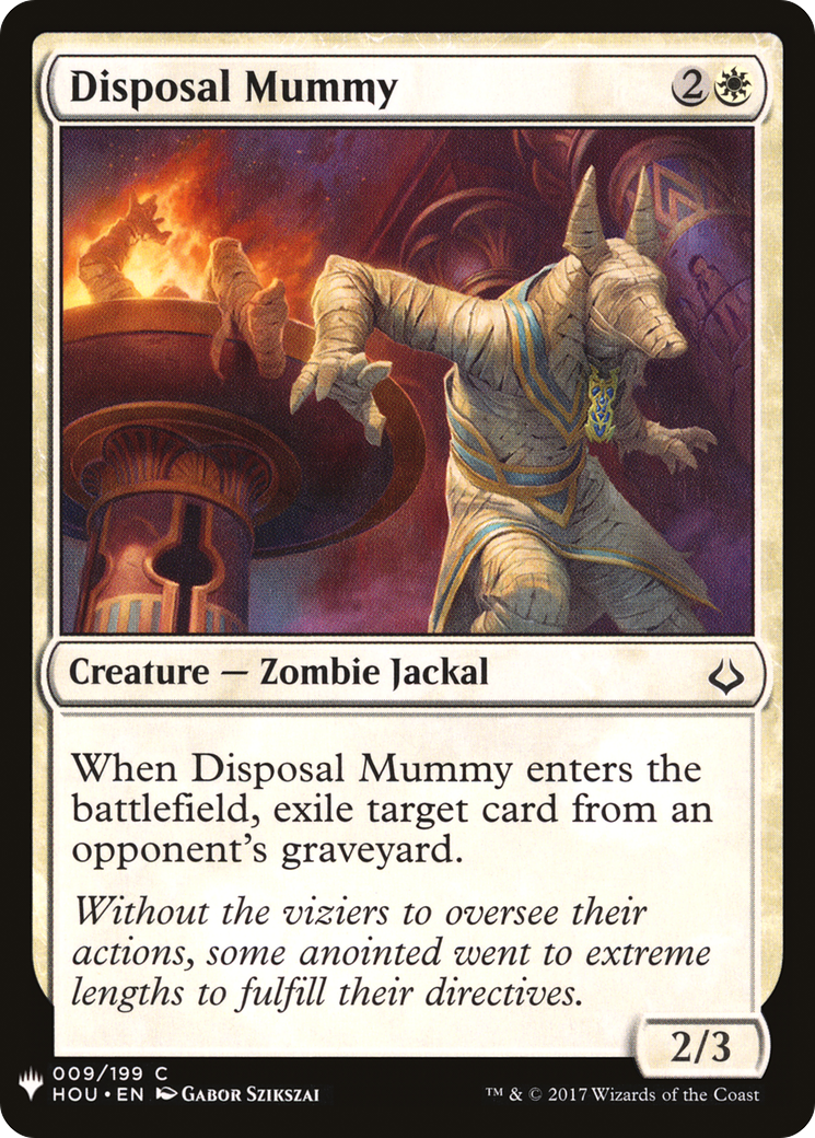 Disposal Mummy (PLST) #HOU-9 [EN/N]