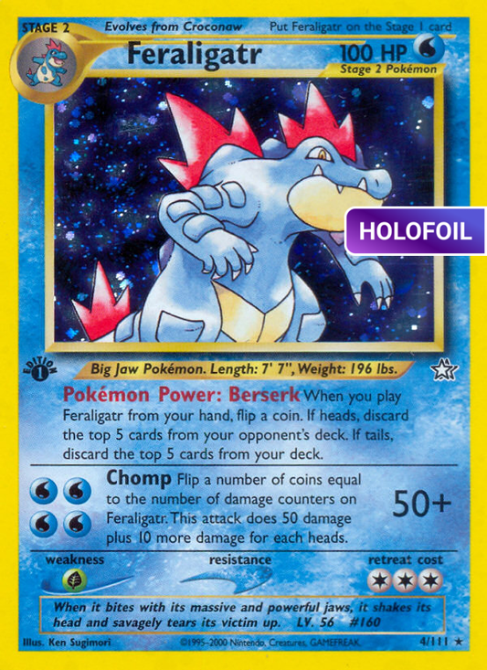 Feraligatr (4) (N1) #004 [EN/1EH] s/o