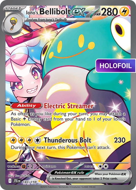 Iono's Bellibolt ex - 183/159 (JTG) #183 [EN/H] s/o