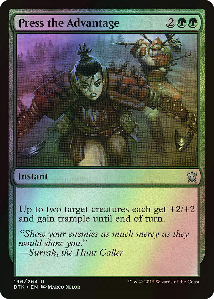 Press the Advantage (DTK) #196 [EN/F]