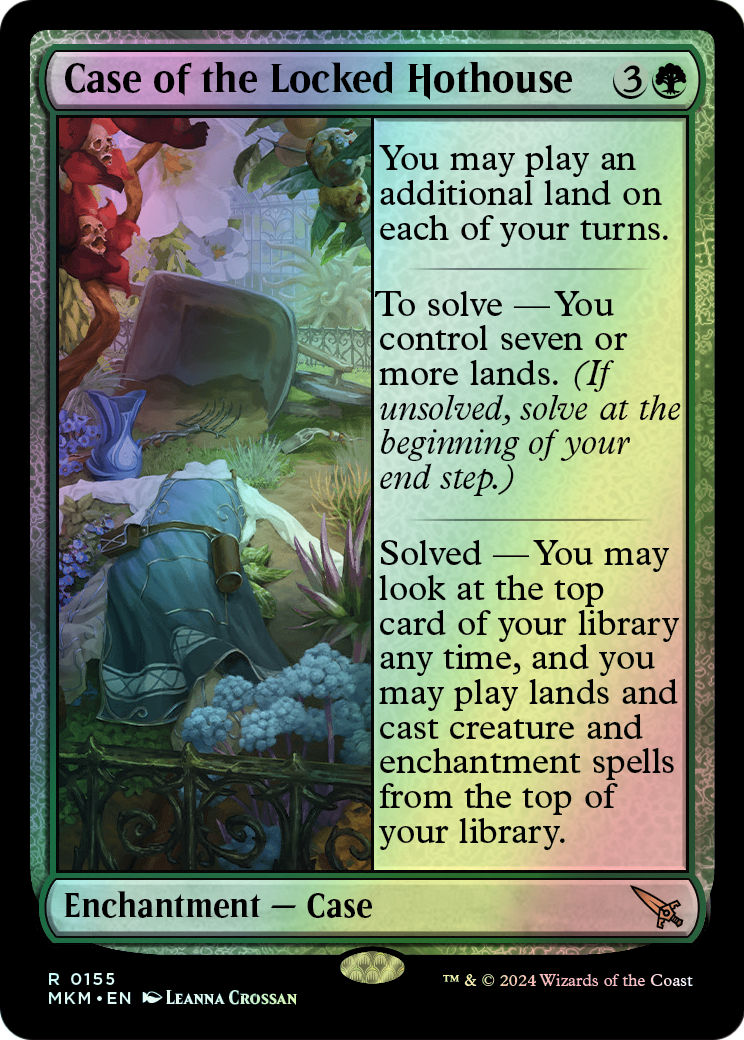 Case of the Locked Hothouse (MKM) #155 [EN/F]