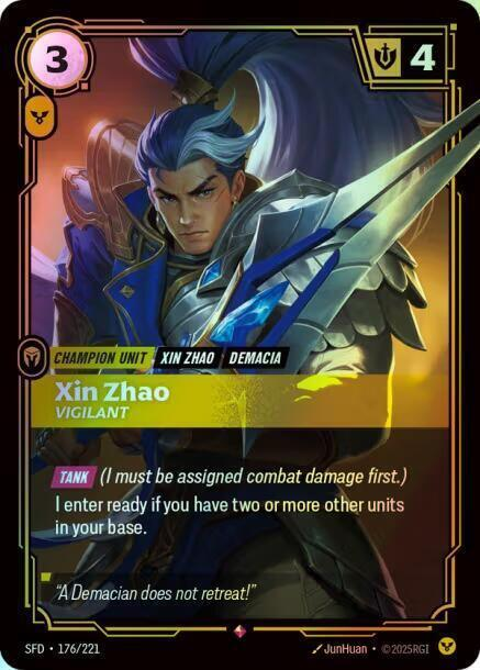 Xin Zhao, Vigilant (SFD) #176 [EN/F] s/o