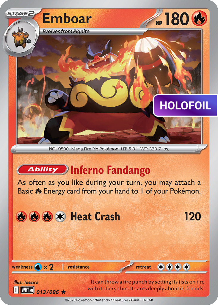 Emboar (WHT) #13 [EN/H] s/o