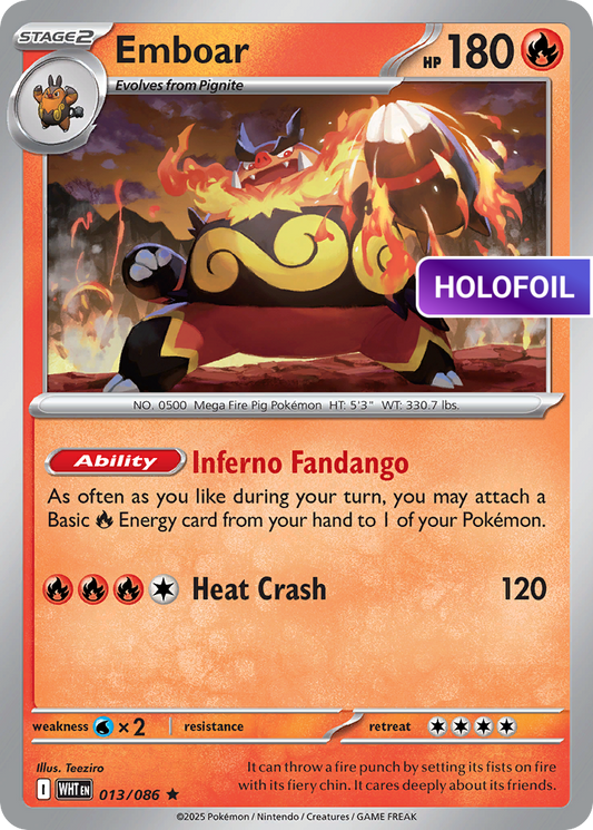 Emboar (WHT) #13 [EN/H] s/o