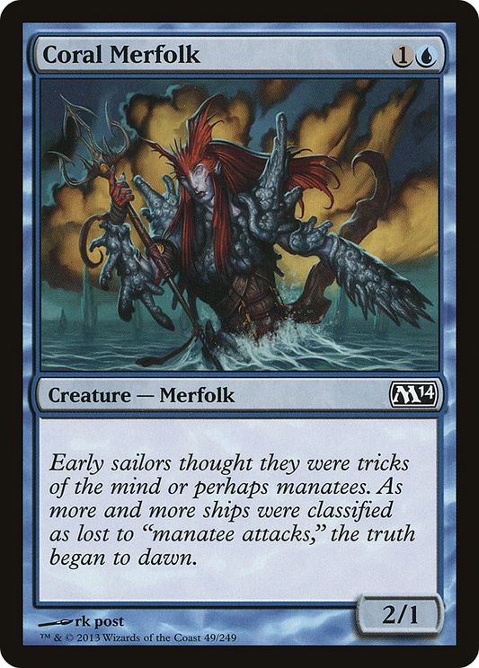 Coral Merfolk (M14) #49 [EN/N]