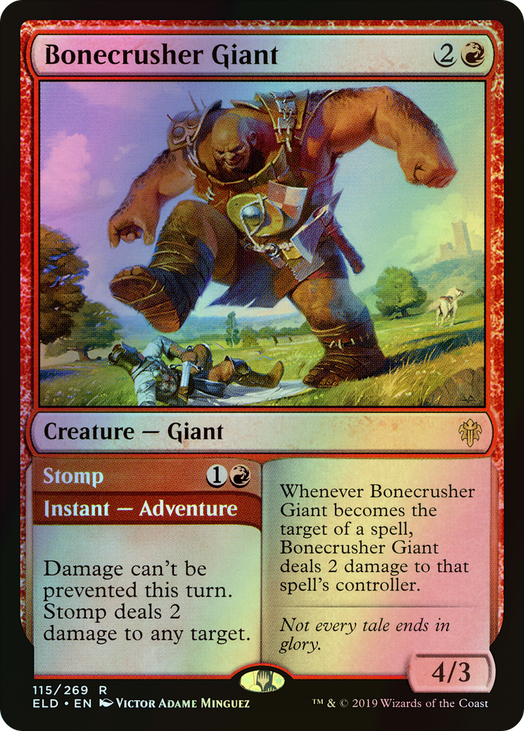 Bonecrusher Giant // Stomp (ELD) #115 [EN/F] s/o
