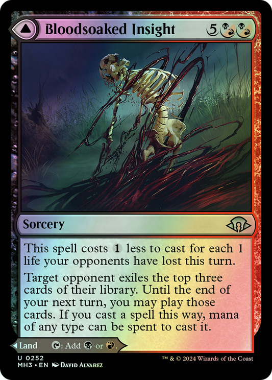 Bloodsoaked Insight // Sanguine Morass (MH3) #252 [EN/F] s/o