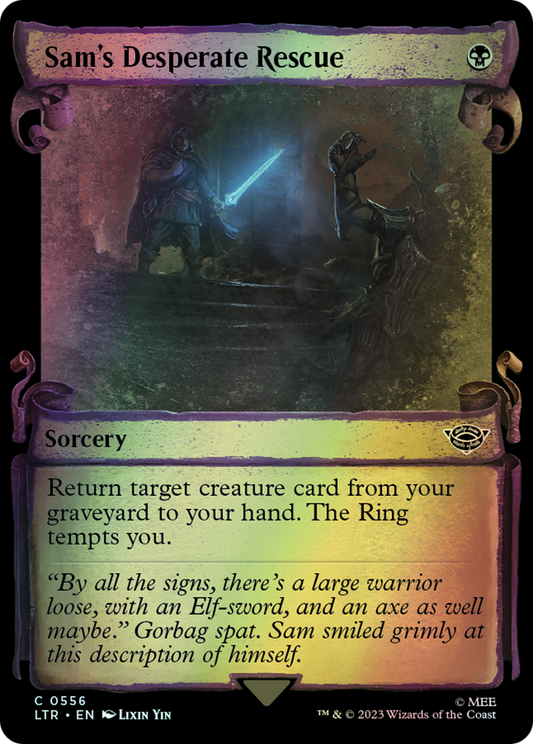Sam's Desperate Rescue - Silver Foil (LTR) #556 [EN/F] s/o