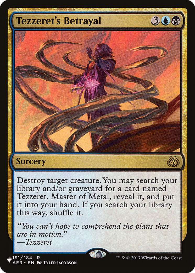 Tezzeret's Betrayal (PLST) #AER-191 [EN/N]