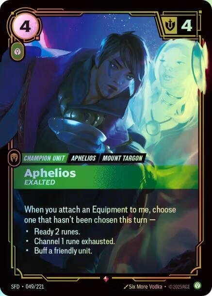 Aphelios - Exalted (SFD) #049 [EN/F] s/o