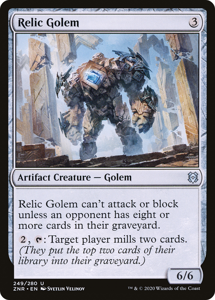 Relic Golem (ZNR) #249 [EN/N] s/o