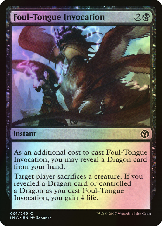 Foul-Tongue Invocation (IMA) #91 [EN/F]
