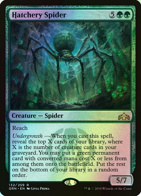 Hatchery Spider (GRN) #132 [EN/F]