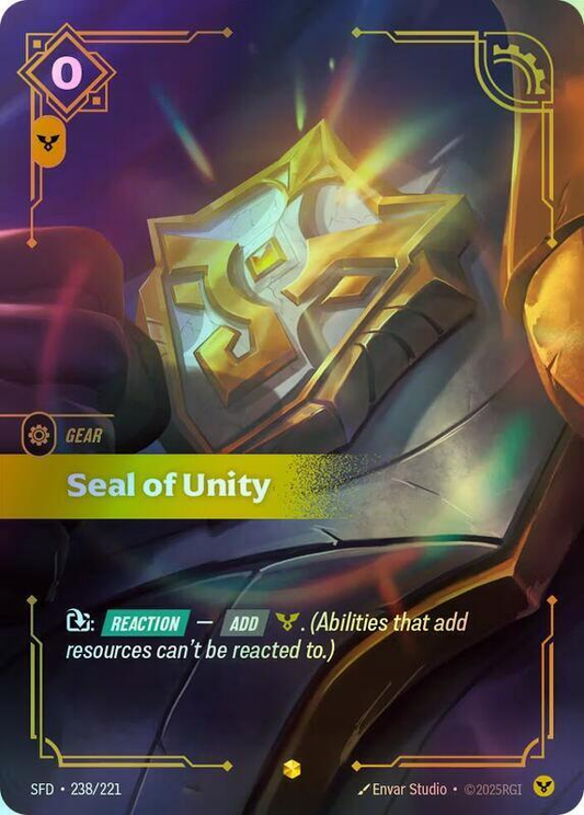 Seal of Unity (Overnumbered) (SFD) #238 [EN/F]