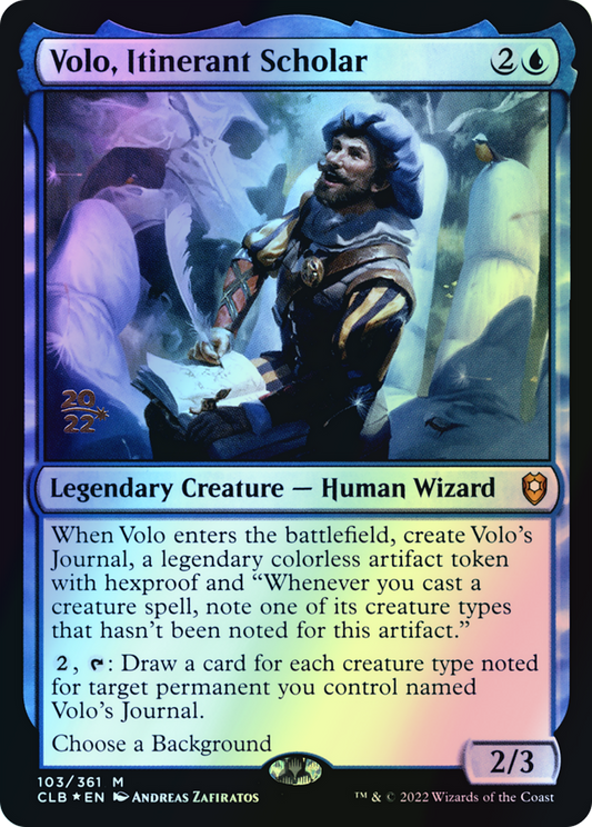 Volo, Itinerant Scholar (PCLB) #103s [EN/F] s/o
