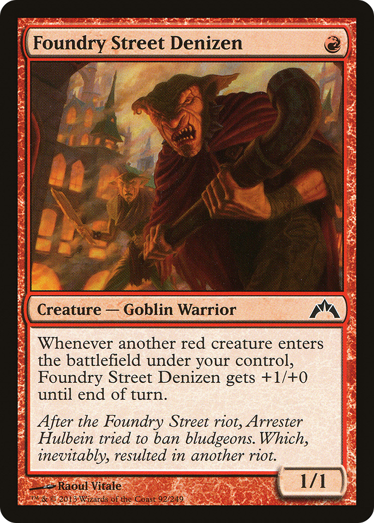 Foundry Street Denizen (GTC) #92 [EN/N] s/o