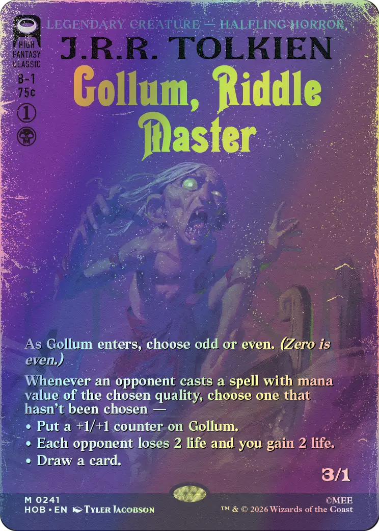 Gollum, Riddle Master (HOB) #241 [EN/F]