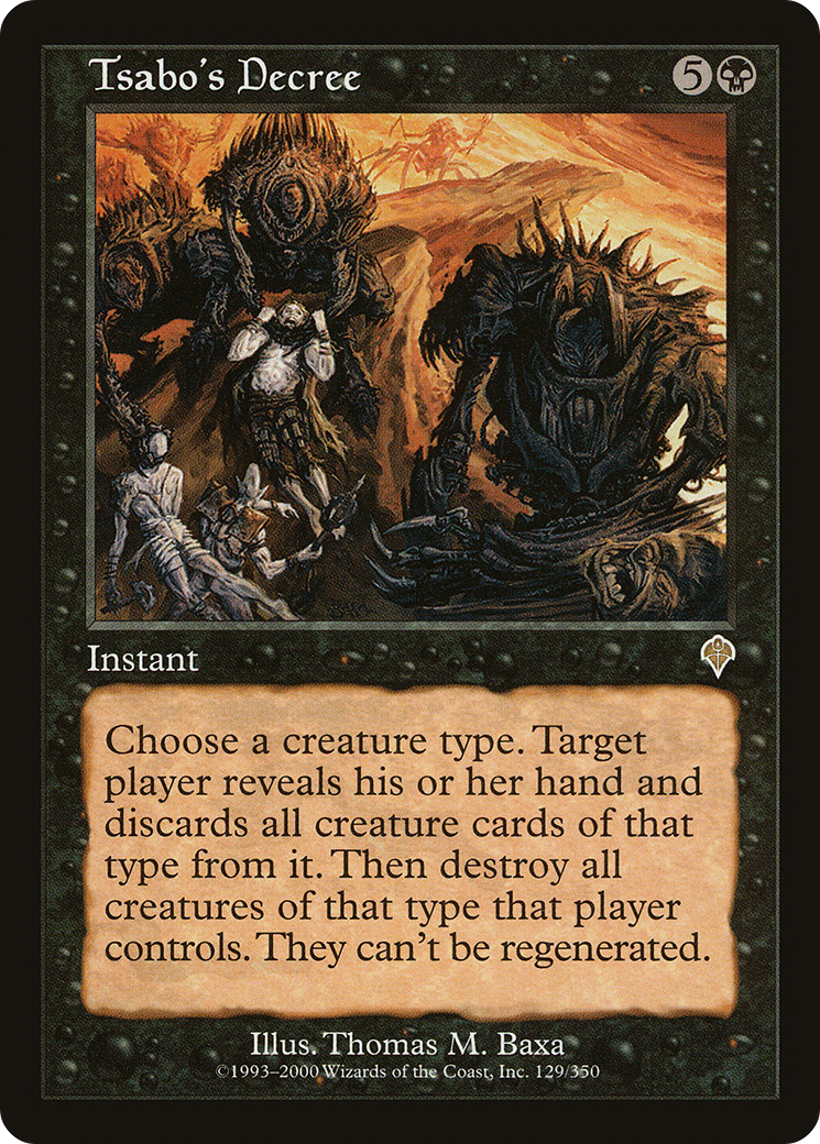 Tsabo's Decree (INV) #129 [EN/N]