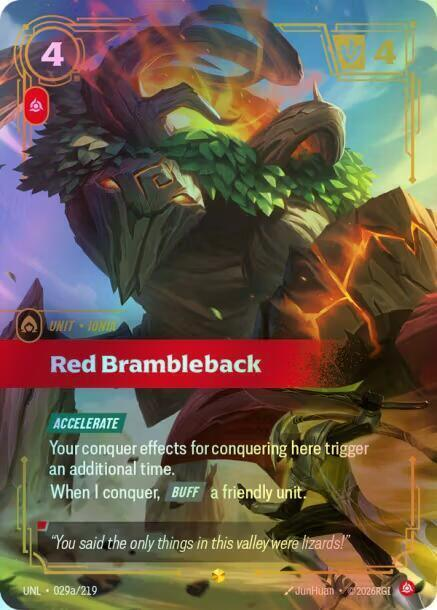 Red Brambleback (Alternate Art) (UNL) #029a [EN/F]