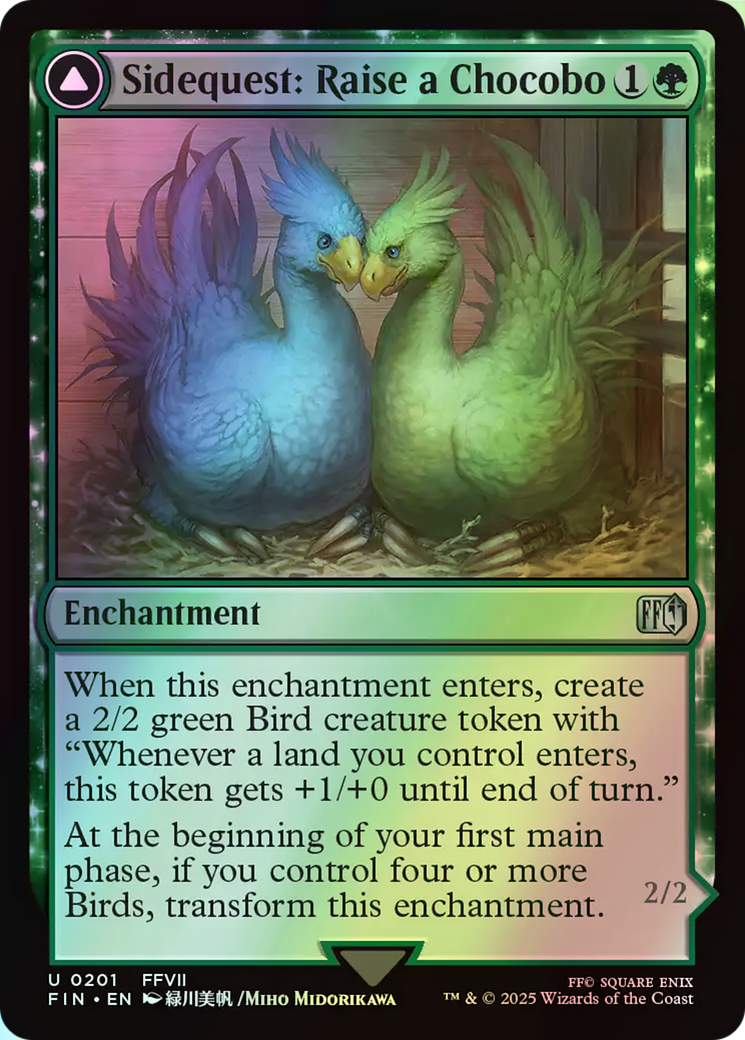 Sidequest: Raise a Chocobo // Black Chocobo (FIN) #201 [EN/F] s/o