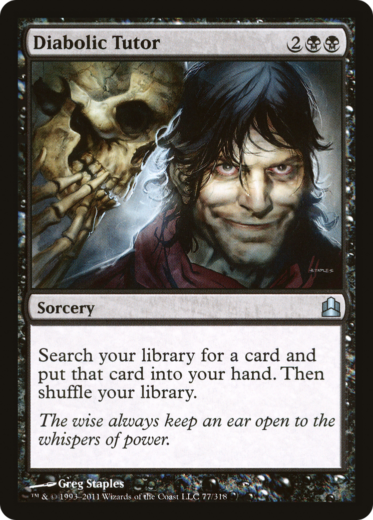 Diabolic Tutor (CMD) #77 [EN/N]
