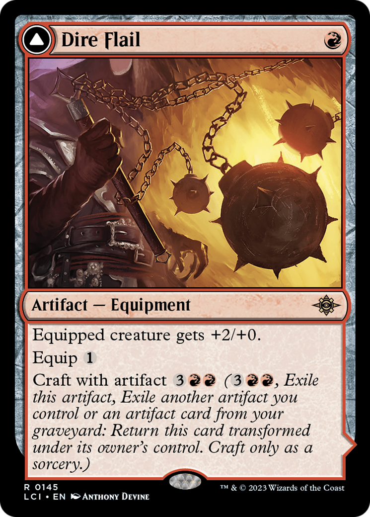Dire Flail // Dire Blunderbuss (LCI) #145 [EN/N]
