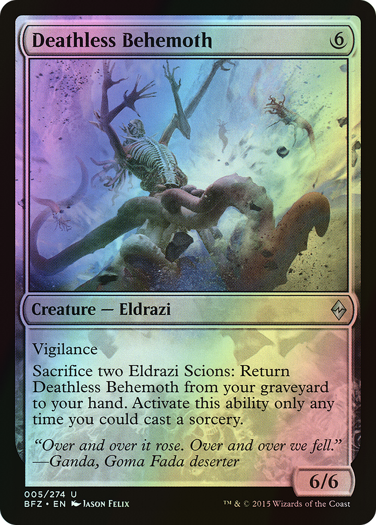 Deathless Behemoth (BFZ) #5 [EN/F] s/o