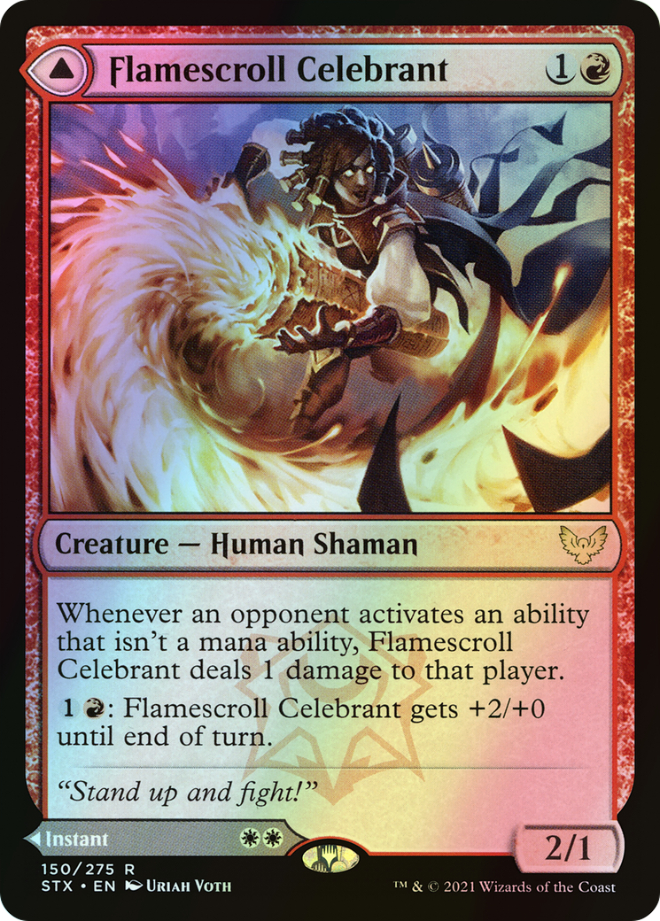 Flamescroll Celebrant // Revel in Silence (STX) #150 [EN/F] s/o