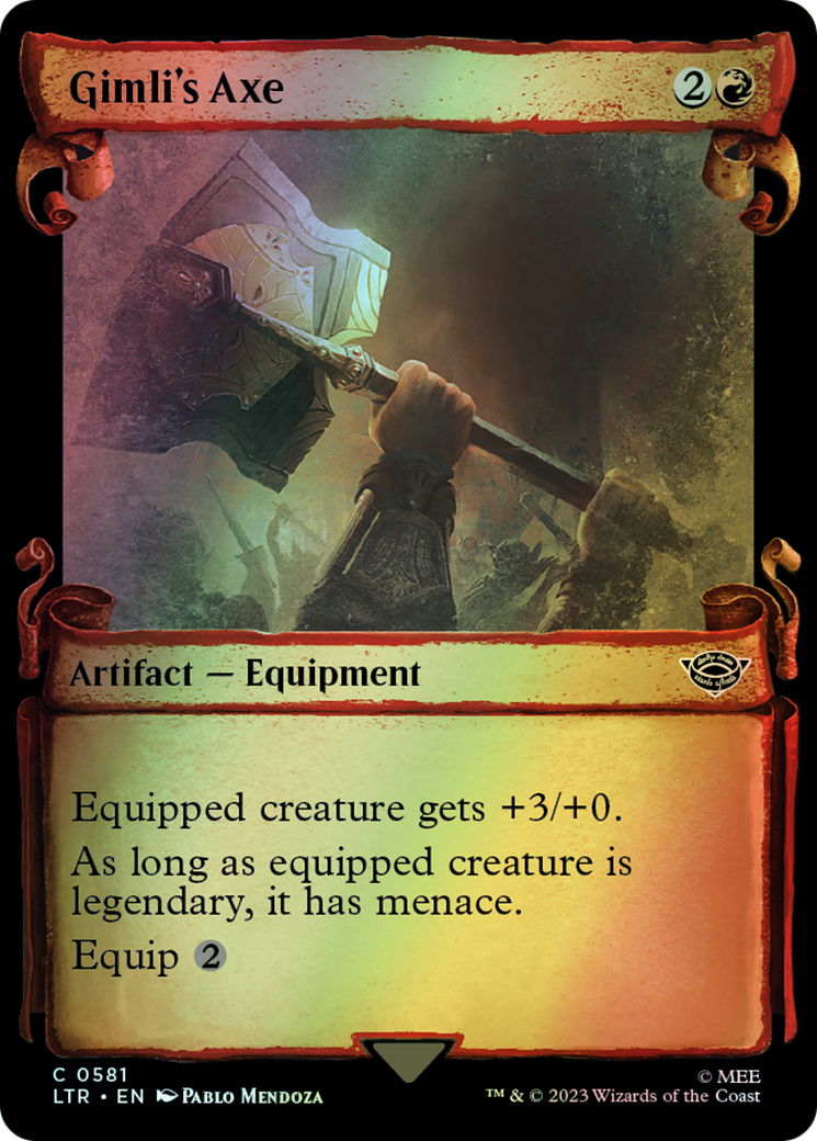 Gimli's Axe - Silver Foil (LTR) #581 [EN/F] s/o