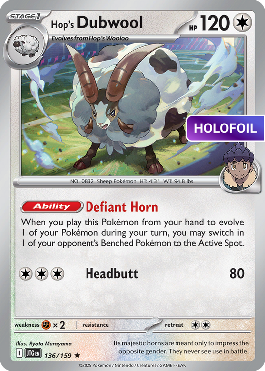 Hop's Dubwool (JTG) #136 [EN/H] s/o