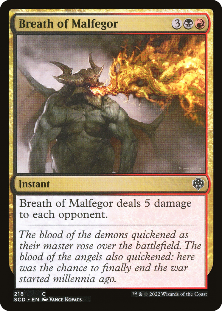 Breath of Malfegor (SCD) #218 [EN/N] s/o