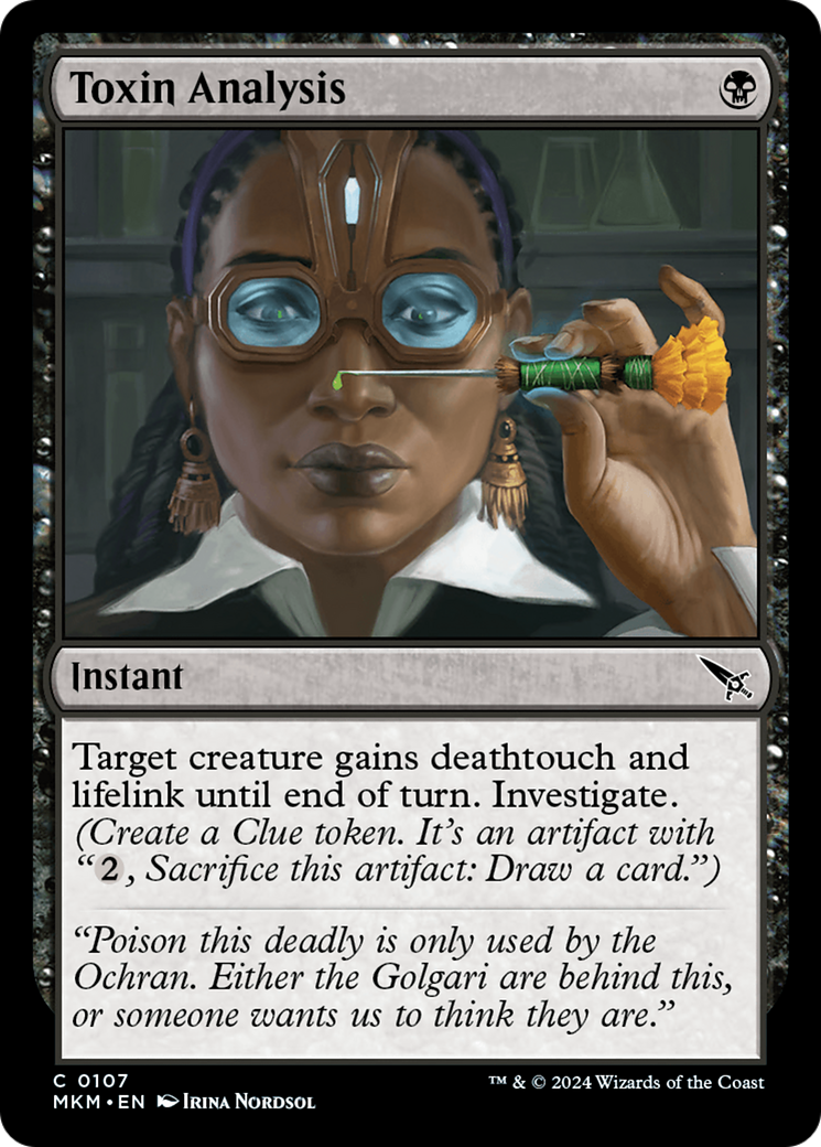 Toxin Analysis (MKM) #107 [EN/N]