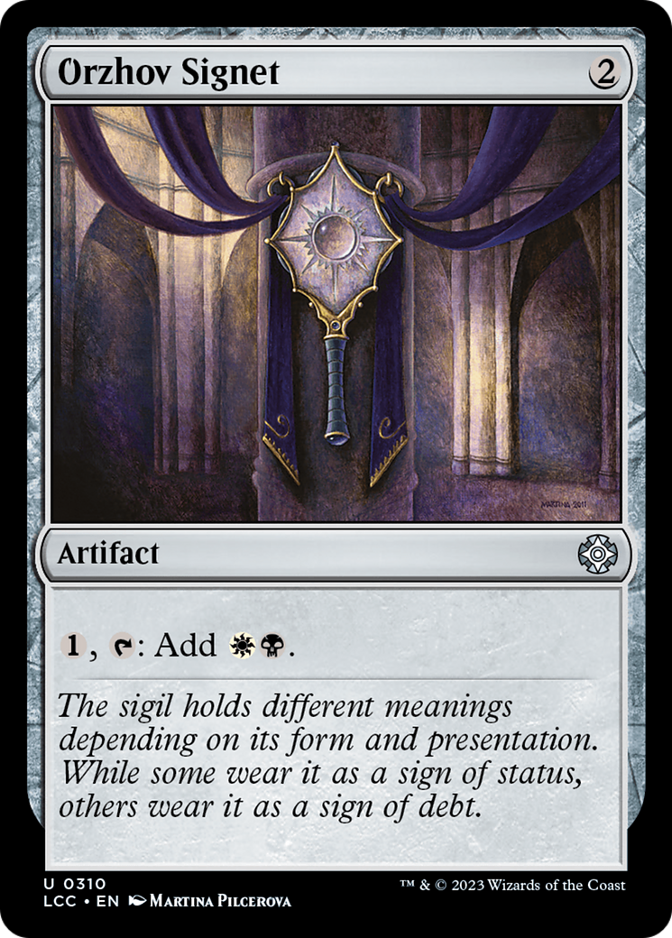 Orzhov Signet (LCC) #310 [EN/N] s/o