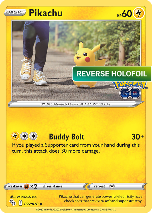 Pikachu (27) (PGO) #027 [EN/R] s/o