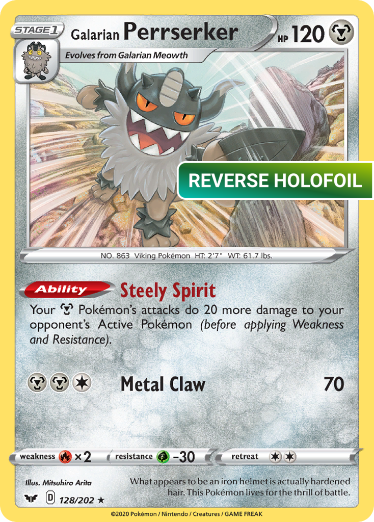 Galarian Perrserker (SSH) #128 [EN/R]