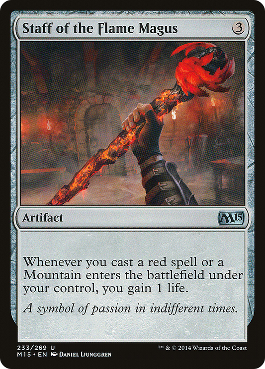 Staff of the Flame Magus (M15) #233 [EN/N] s/o