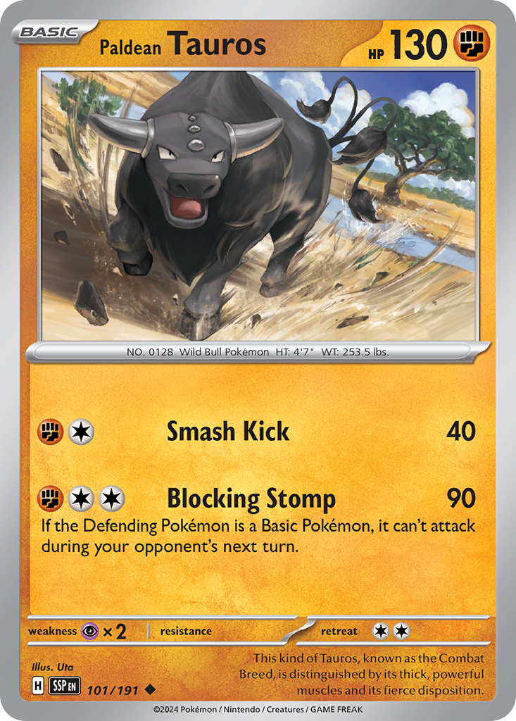 Paldean Tauros - 101/191 (SSP) #101 [EN/N]