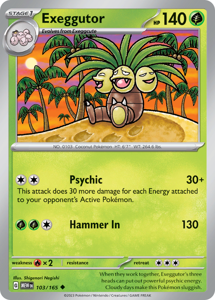 Exeggutor (MEW) #103 [EN/N]