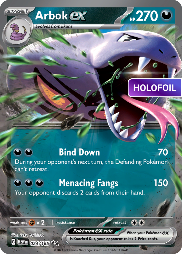 Arbok ex (MEW) #24 [EN/H]