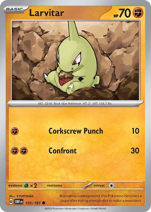 Larvitar (OBF) #105 [EN/N]