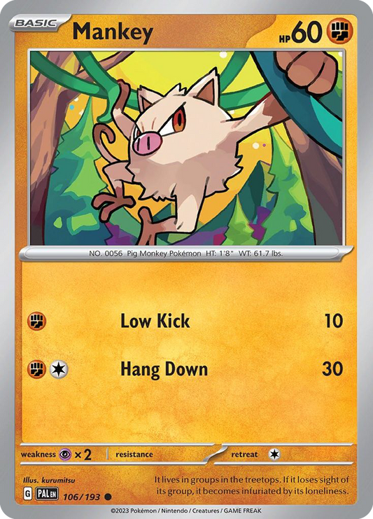 Mankey (PAL) #106 [EN/N]