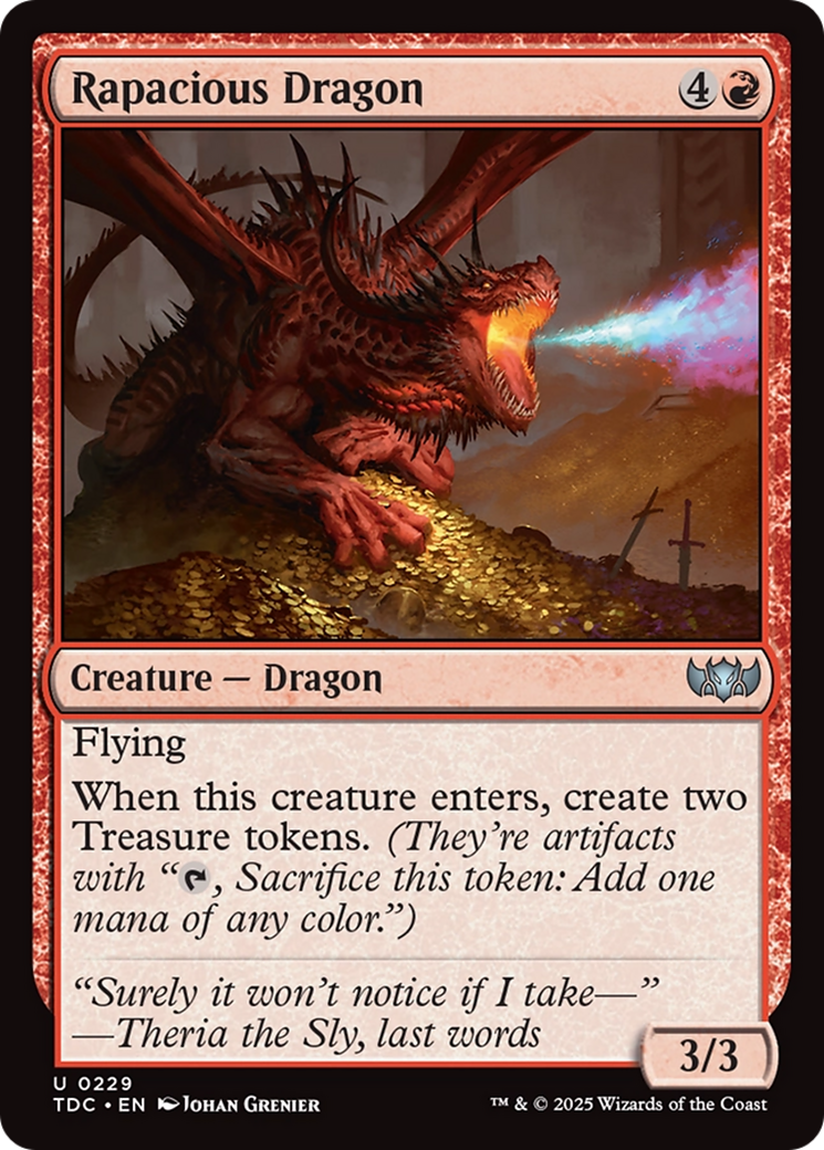 Rapacious Dragon (TDC) #229 [EN/N]