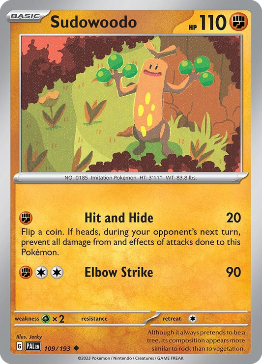 Sudowoodo (PAL) #109 [EN/N] s/o