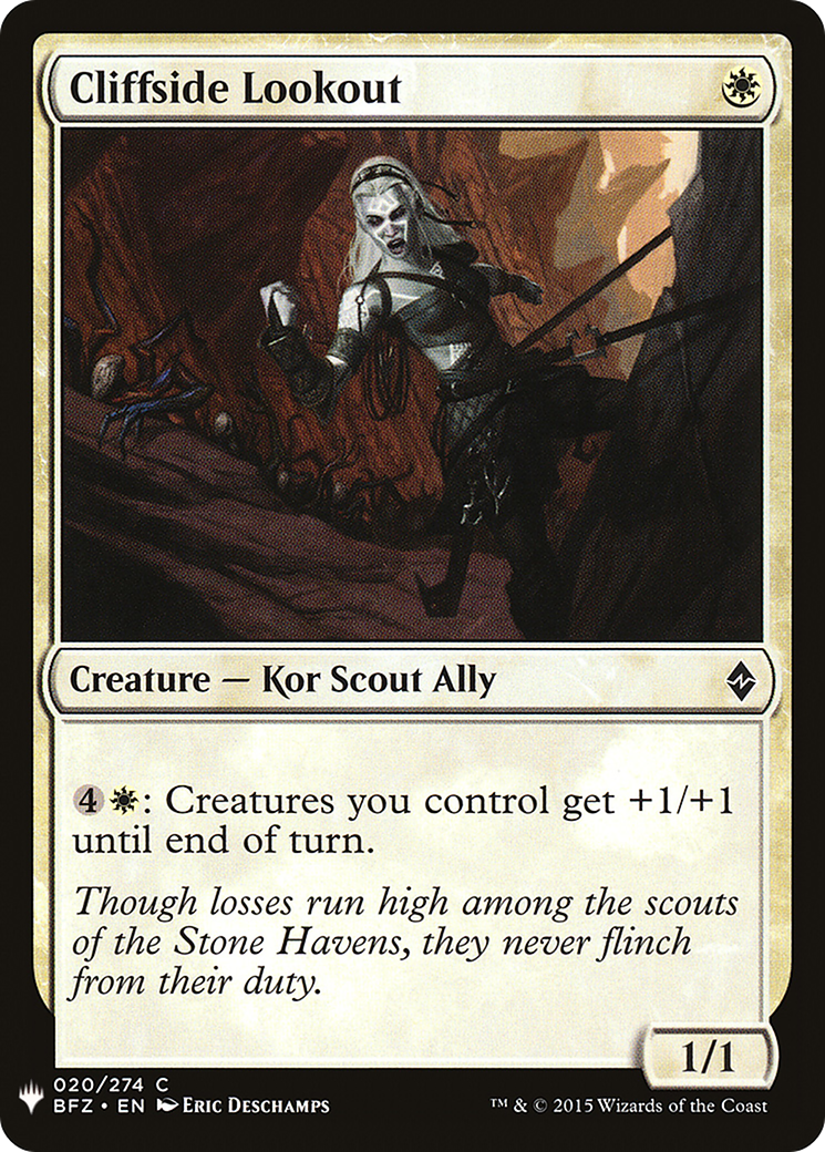 Cliffside Lookout (PLST) #BFZ-20 [EN/N]